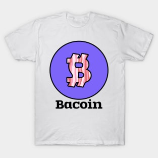 Bacoin crypto cryptocurrency joke digital currency meme coin T-Shirt